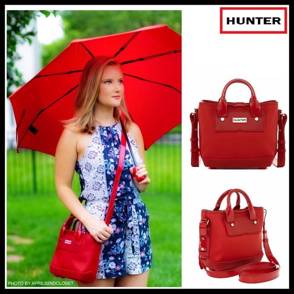 Hunter Bags Original Red Rubber Crossbody Tote Bag A2c Poshmark